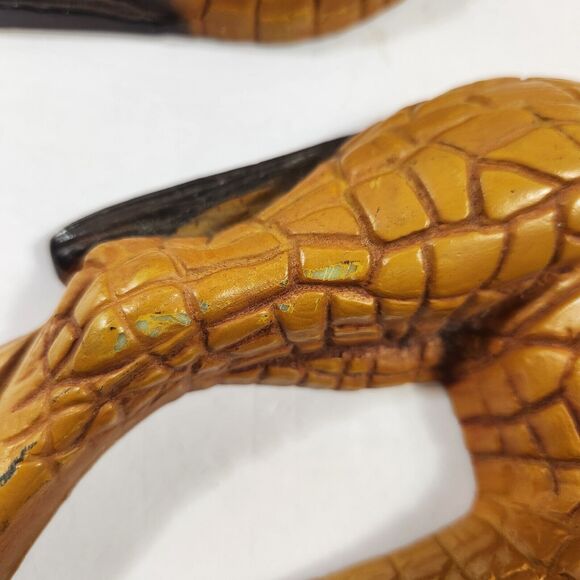 VTG HOMCO Giraffe 3D Wall Hanging Decor Plaque Lot of 2 Safari Animal 17in 1077 - Picture 9 of 11